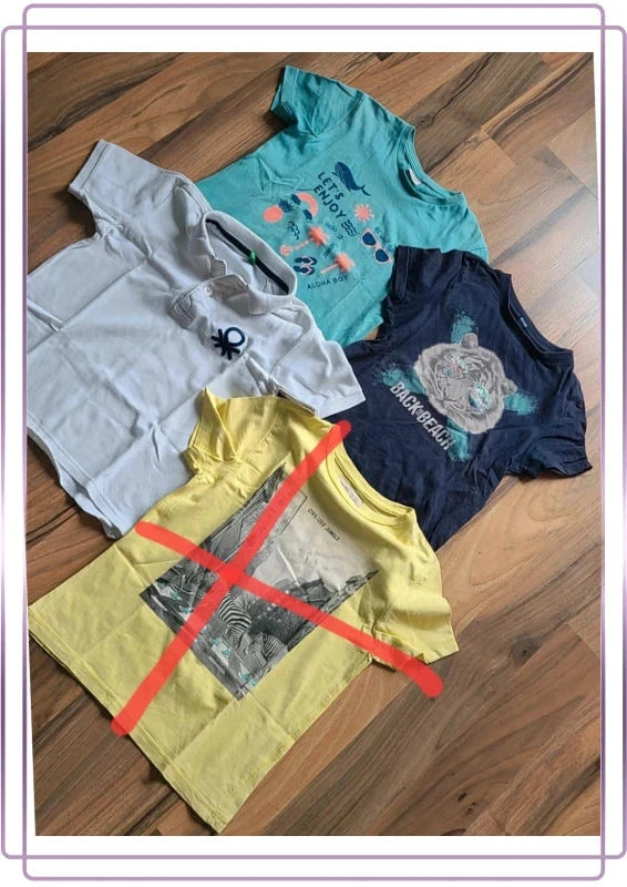 Lot de 3 t-shirts polos 8 ans